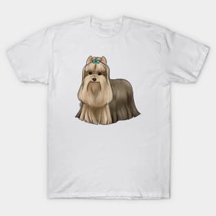 Dog - Yorkshire Terrier - Tan and Black Show Cut T-Shirt